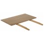 Dalars udtrksbordplade 90x50 hvidolieret eg