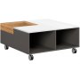 Link sofabord 90,5 x 90 cm - Grafitgr/hvid