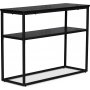 Solano konsolbord - Sortbejdset ask (foliering)