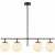 Rosenrd loftslampe 10775 - Sort/hvid