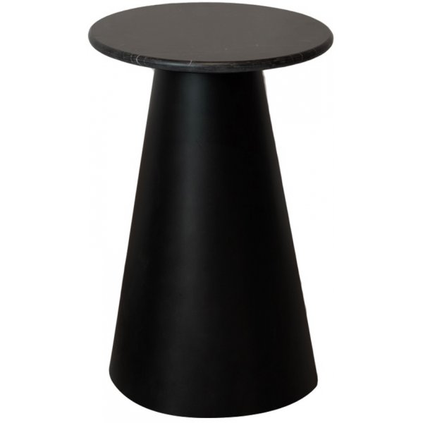 Lance lampebord H58,5 cm - Marmor (sort) / metalplade