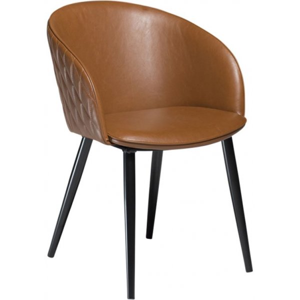 Dobbelt armstol - Vintage lysebrun