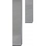 Edge spisebord 140 cm - Krom