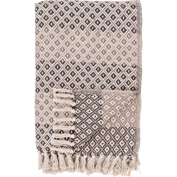 Alanya plaid Brun/Beige/Hvid 130 x 180 cm