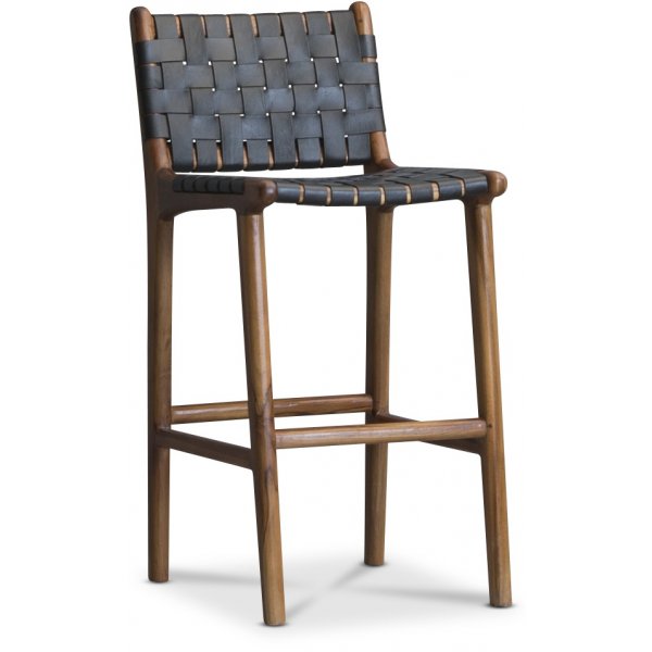 Porto barstol - Sort/teak
