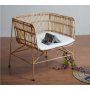 Galice lnestol rattan - Natur/metal