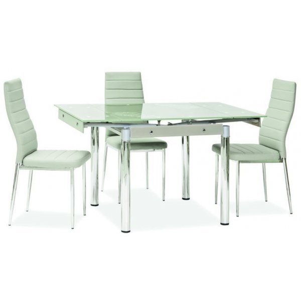 Dayana 80-131 cm spisebord - Mint/krom