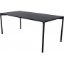 Spisebord Pelle 190x90 cm - Sortbejdset eg / Messing
