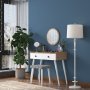 Bijou toiletbord 3, 99 x 40 cm - Valnd/hvid