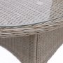 Spisest med 6 stole og spisebord 180 x 100 cm rattan - Menton/Mercury