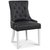 Tuva stol, Sort PU - Hvide ben + Pletfjerner til møbler
