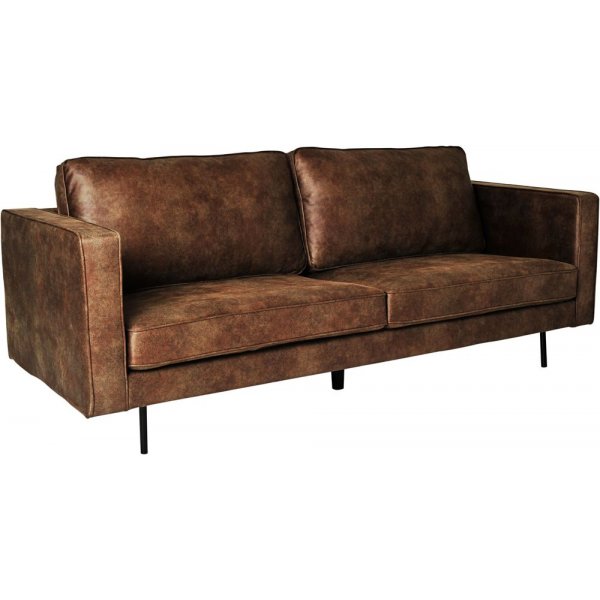 Balbus 3-personers sofa - Mrkebrun