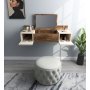 Zakkum toiletbord 100 x 39 cm - Beige/brun