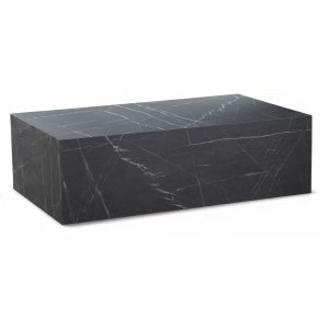 Sten sofabord 100 x 60 cm - Sort marmor (laminat)