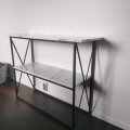 Kundebillede Hvid marmor bordplade - 110x35x81,5 cm