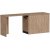 Akser skrivebord 180 x 47 cm - Fyrretr/antracit