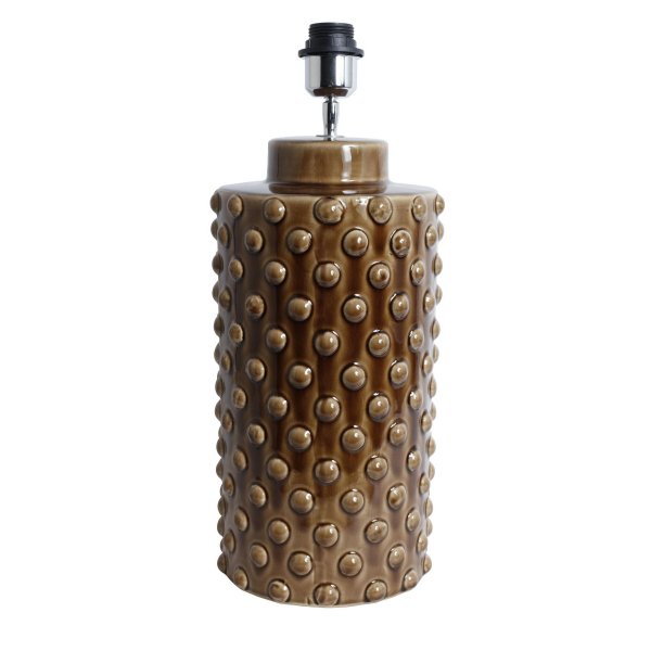 Glas boble lampe fod H48 cm - Brun (Blank)