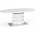 Evangeline ovalt spisebord 140-180 cm - Hvid hjglans / krom