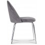 Plaza spisegruppe, marmorbord med 4 stk. Plaza fljlsstole - Gr/Hvid/Krom + Pletfjerner til mbler