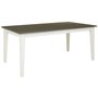 Alexandra spisebord 180-230 cm - Hvid / Vintage