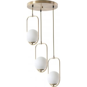 Hjlpeloftslampe 3 - Hvid/kobber