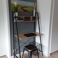 Kundebillede Perlie Skrivebord - Sonoma eg/sort