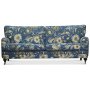 Savoy 3-pers. Sofa med blomsterstof - Havana Blue