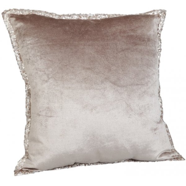 Lilian dekorativ pude - Beige (viskose) / pailletter