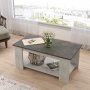 Luvio sofabord 15, 96x50 cm - Slv/antracit