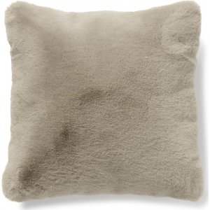 Fluffy pyntepude Taupe - 45 x 45 cm