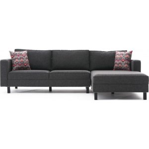 Kale divan sofa hjre - Antracit hr