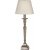 Salon bordlampe - Slv/hvid - 63 cm