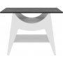 Ese sidebord 100 x 35 cm - Hvid/sort