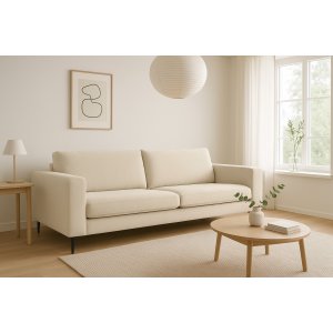 Aspen 3-personers sofa - Beige fløjl Aspen 3-personers sofa - Beige fløjl