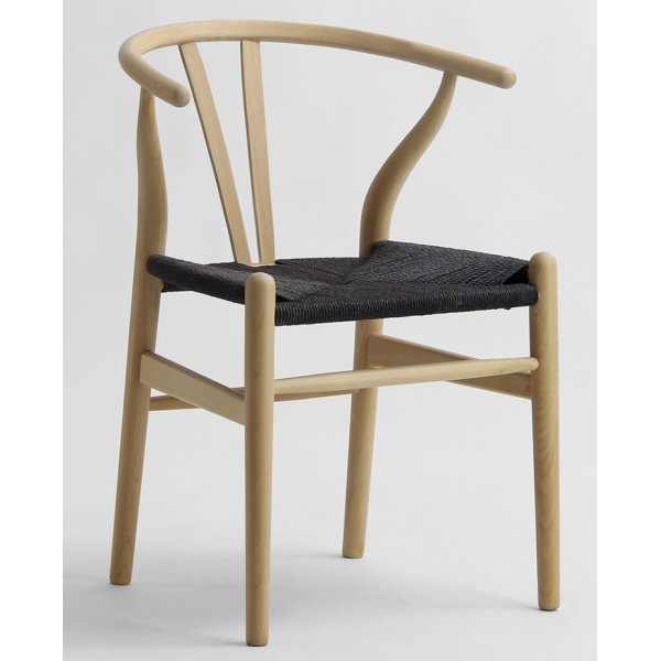 Wishbone stol - Sort / Rebsde