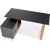 Sergio skrivebord 134-210 x 60-90 cm - Antracit/wotan eg