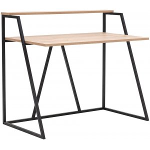 Lissa skrivebord 105 x 60 cm - Safir eg/sort