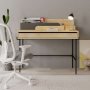 Leila skrivebord 108x60 cm - Eg/antracit