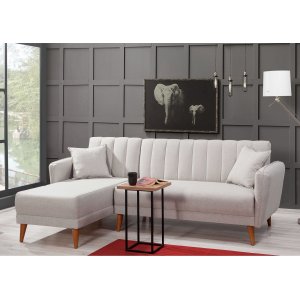 Aqua sovesofa venstre - Creme