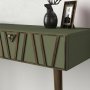 Skovaflastningsbord 120x 35 cm - Valnd/mrkegrn