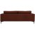 Aspen 3-pers sofa - Rust rd chenille + Mbelplejest til tekstiler