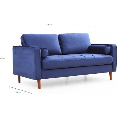 Rom 2-personers sofa - Marinebl