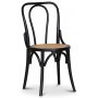 Sintorp spisebordsst, rundt spisebord 115 cm inkl. 4 stk. Samset stole i bjet tr - Sort marmor (Laminat) + Tekstilrensning til mbler