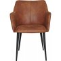 Liam stol - Vintage cognac