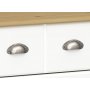 Nola kbmandsdisk 134 x 38,5 x 78,5 cm - Hvid/beige