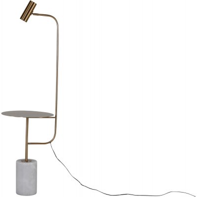 Malsta bordlampe - Hvid marmor/kobber