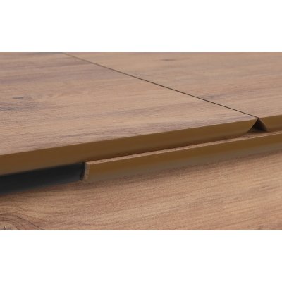 Sigma spisebord 130-166 x 80 cm - Valnd/sort