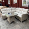 Kundebillede Denver hjørnesæt i polyrattan 4 siddepladser - Natur