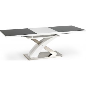 Bonita spisebord 160-220 cm - Hvid / sort