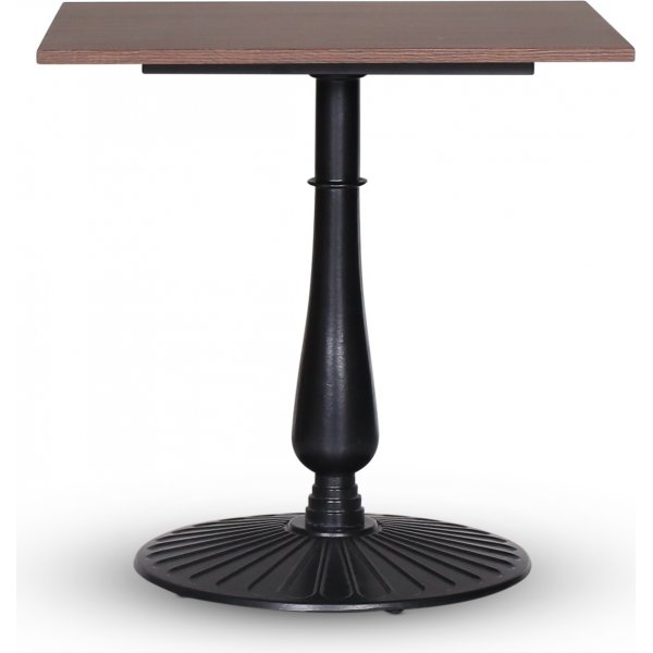 Garden bord 75x75 cm - Sort bladbund / mrk trimitation